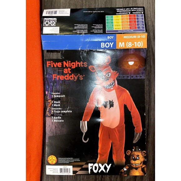 Five Nights At Freddy's Foxy Costume Medium Halloween Costume - Picture 7 of 16